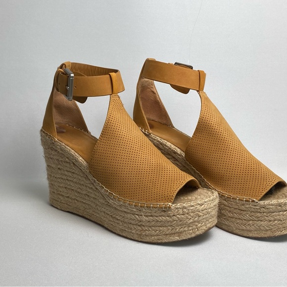 MARC FISHER leather tweed wedges sz 9.5 - Picture 3 of 7